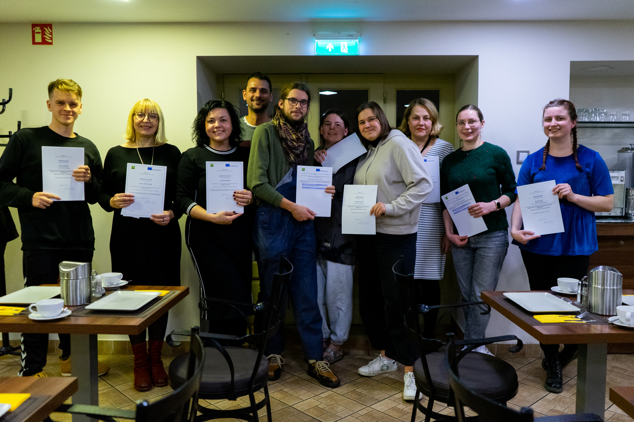 Students from Kaunas in Budapest